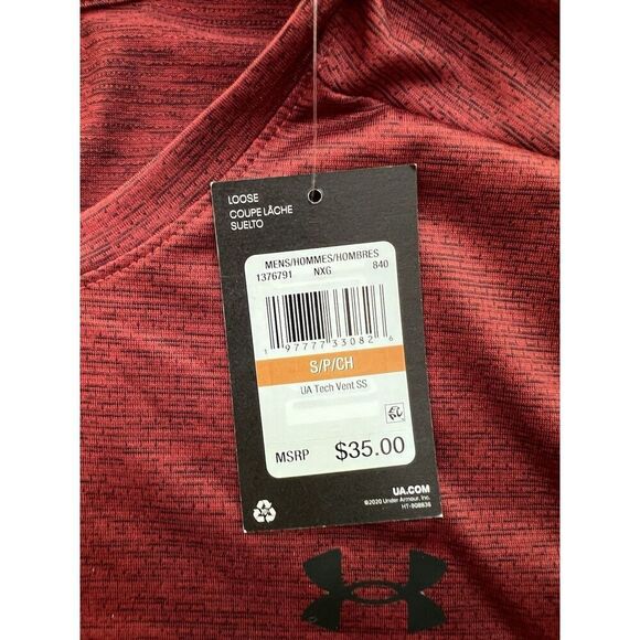 Men's UA Under Armour LOOSE Fit Tech Vent Short Sleeve Shirt 1376791 Size Small - Picture 2 of 6